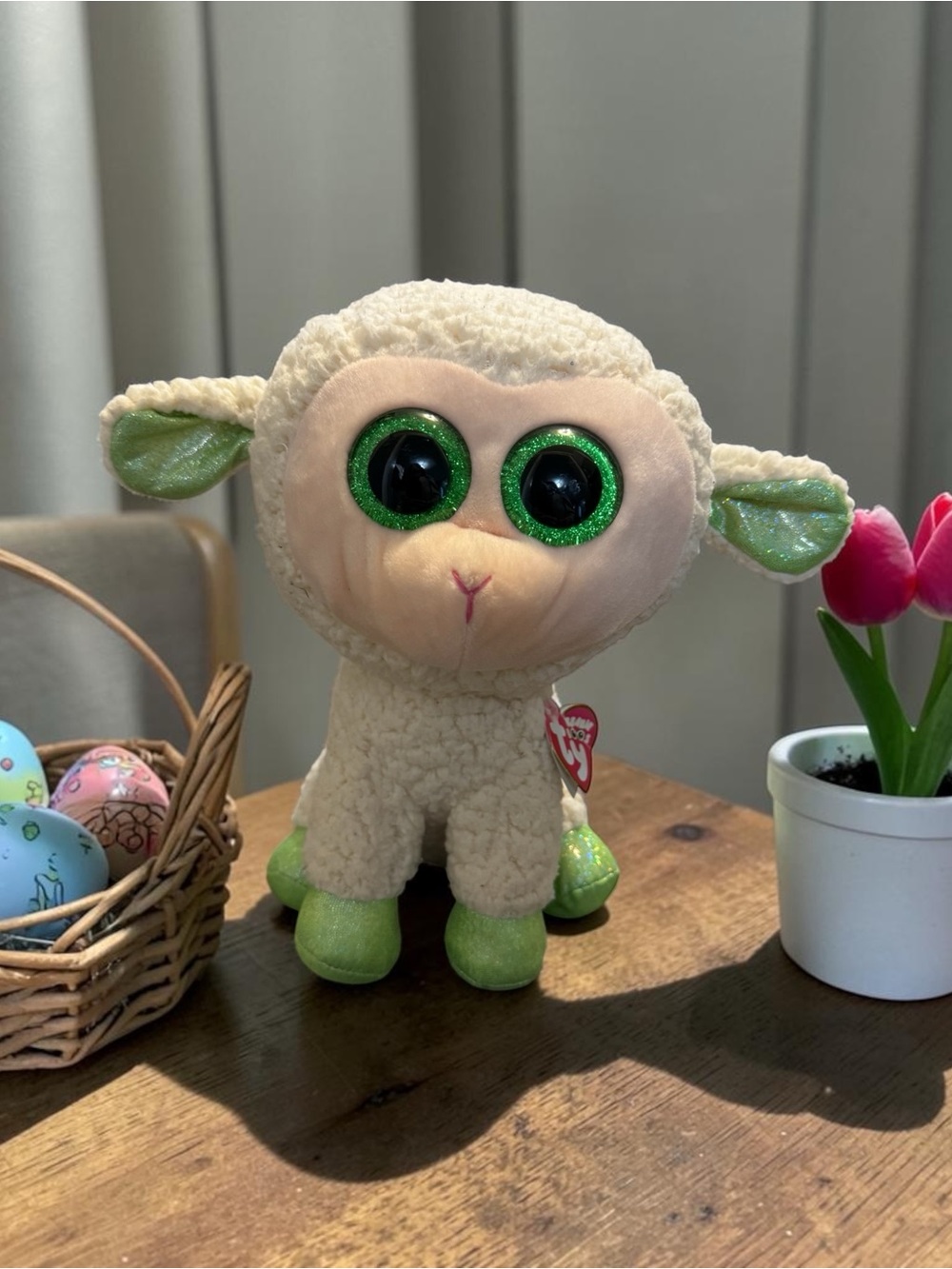 Ty Beanie Boos 2015 9" LALA The Easter Lamb